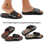 Non Slip 10.43 Inch Acupoint Reflexology Sandals , Acupressure Massage Slippers
