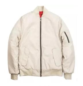 Wholesale Blank Nylon Waterproof Ma1 Bomber Jacket Side Pockets Anti Wrinkle from china suppliers
