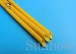 H Class 2.5KV Yellow Silicone Fiberglass Sleeving Flexibility Flame Retarding