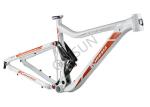 29er White Bike Frame Internal Cable Routing , Bike Frame Parts Tapered Headset