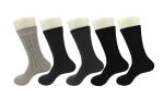 Grey Cashmere Mens Striped Dress Socks , Make To Order Athletic Dress Socks