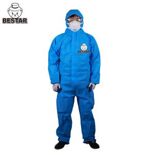 Wholesale CE Certified Anti Flame Type 56 SMS Preotective Coverall with hood and boot from china suppliers