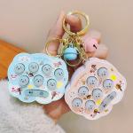 Food Grade Silicone Toys Keychain Cloud Shaped Hamster Game Keychain