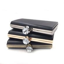 Wholesale Luxury handbag hardware silver plastic shell metal clutch frame from china suppliers