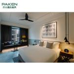 Apartment Dark Color Walnut Wood Complete Bedroom Sets