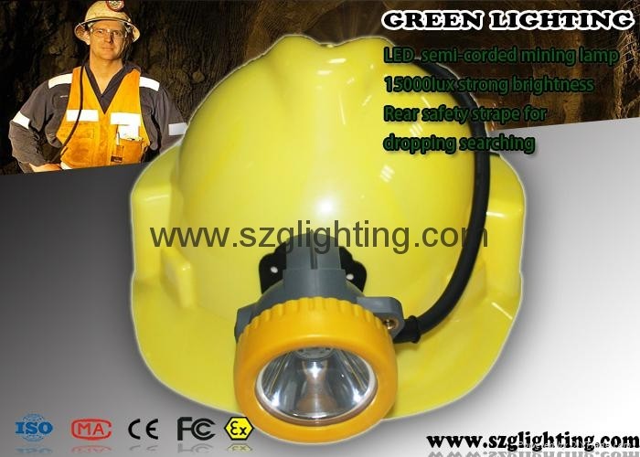 350MA digital semi corded Coal Mining Lights anti explossion IP68 GST -7B 8000 Lux