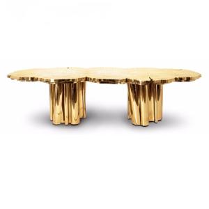 Wholesale Irregular Modern Stainless Steel Dining Table Non Foldable Dining Room Furniture from china suppliers
