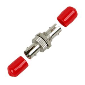 Wholesale RED CATV FTTH Fiber Optic Adapters ST To ST Simplex Zinc Alloy from china suppliers