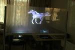 Transmittance holographic rear projection screen film Projection System Music