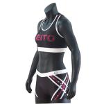 Ladies Cheer Dance Clothes Sublimation Crop Top And Shorts Uniform