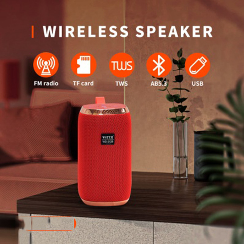 5.0 TWS Wireless Portable Bluetooth Speaker For Outdoor No Distortion
