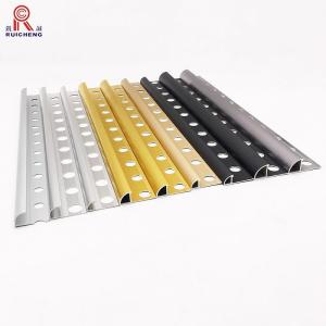 Wholesale 0.5mm Aluminum Tile Trim , T3 Temper Round Edge Metal Tile Trim from china suppliers