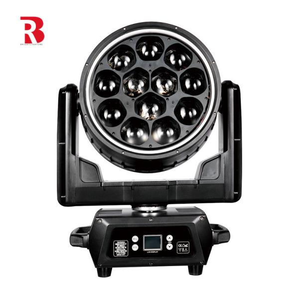 12x40W RGBW Moving Head Light Zoom Wash Light For Professional Stage Bar Night