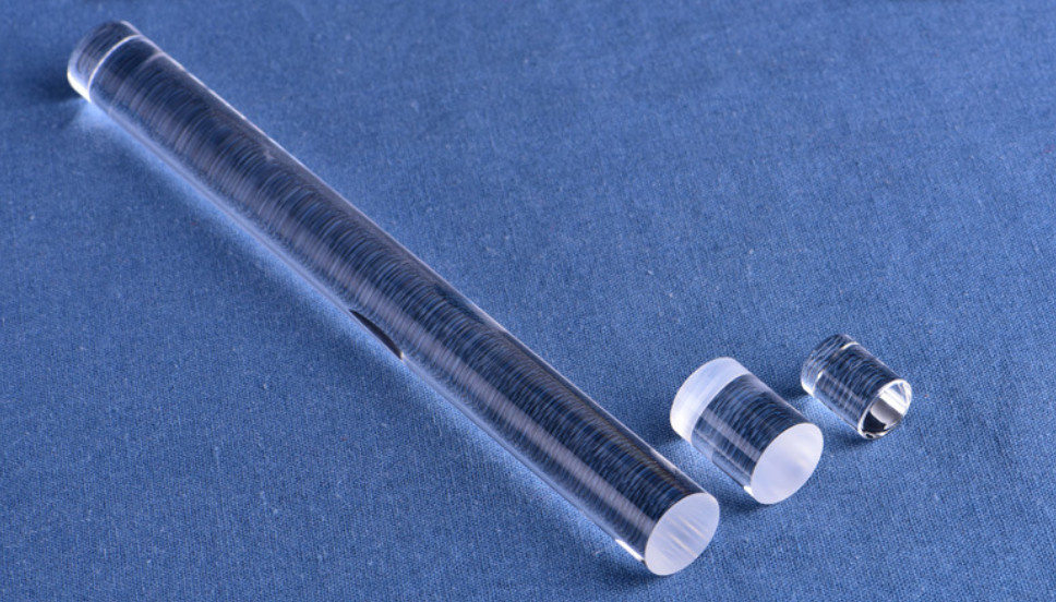 Uncoated Fiber Optic Transparent Quartz Rod 10mm Diameter