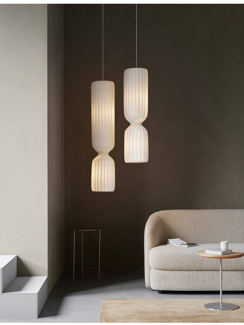 Danish Designer Cylindrical Shape Silk Pendant Lamp(WH-AP-591)