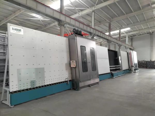 Hollow Glass Double Glazing Automatic Fabrication Machine With 6pcs Washing