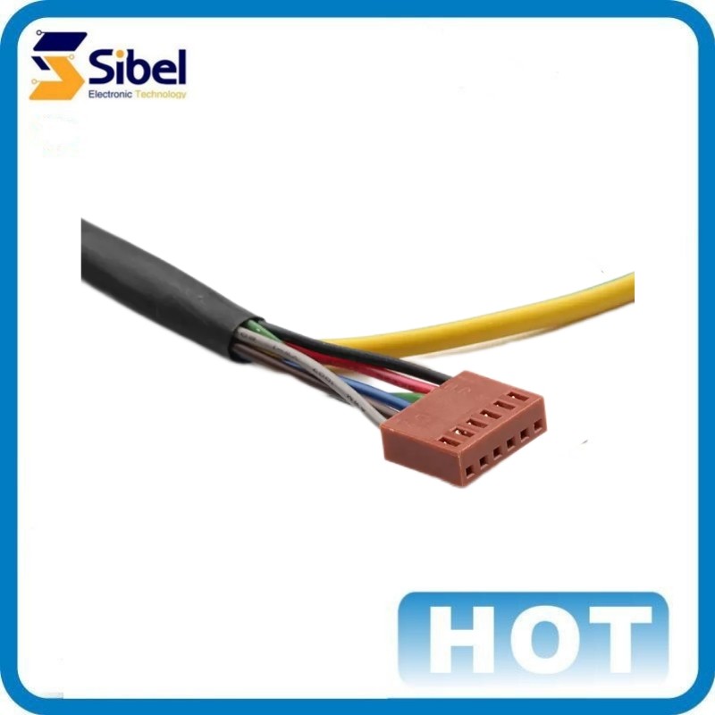 Manufacturing Custom 6 Pin Connector Industrial Electrical LED light bar wiring harness