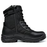 Black Tactical Safety Shoes Winter Breathable Safety Boots High Top
