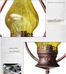 Vintage Pendant Light Loft Industrial Cafe Bar Kitchen Bottle Restaurant Iron