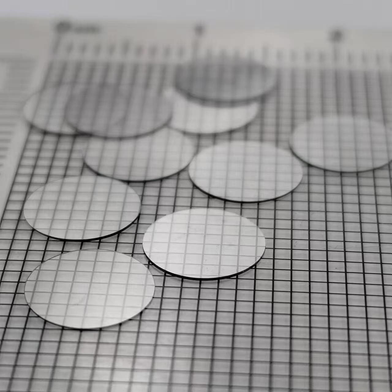 7x0.1 Ultra Thin CVD Lab Grown Diamond Wafer Single Crystal Diamond For Optical Use