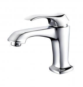 China Corrosion Resistant One Hole Bathroom Sink Faucet Brass Single Handle Lavatory Faucet on sale