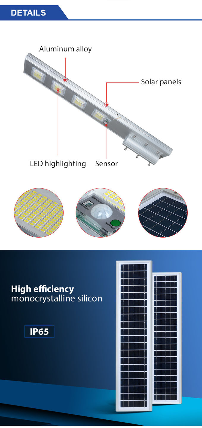 7200LM Road 180 W 240 W Outdoor LED Solar Lights Remote Control