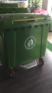 Wholesale 1100L big street standing outdoor wheeled plastic trash can from china suppliers