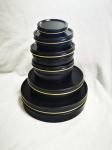 Vacuum Empty Caviar Tin Can Food Grade Packaging 1000ml/g 1kg with matte black