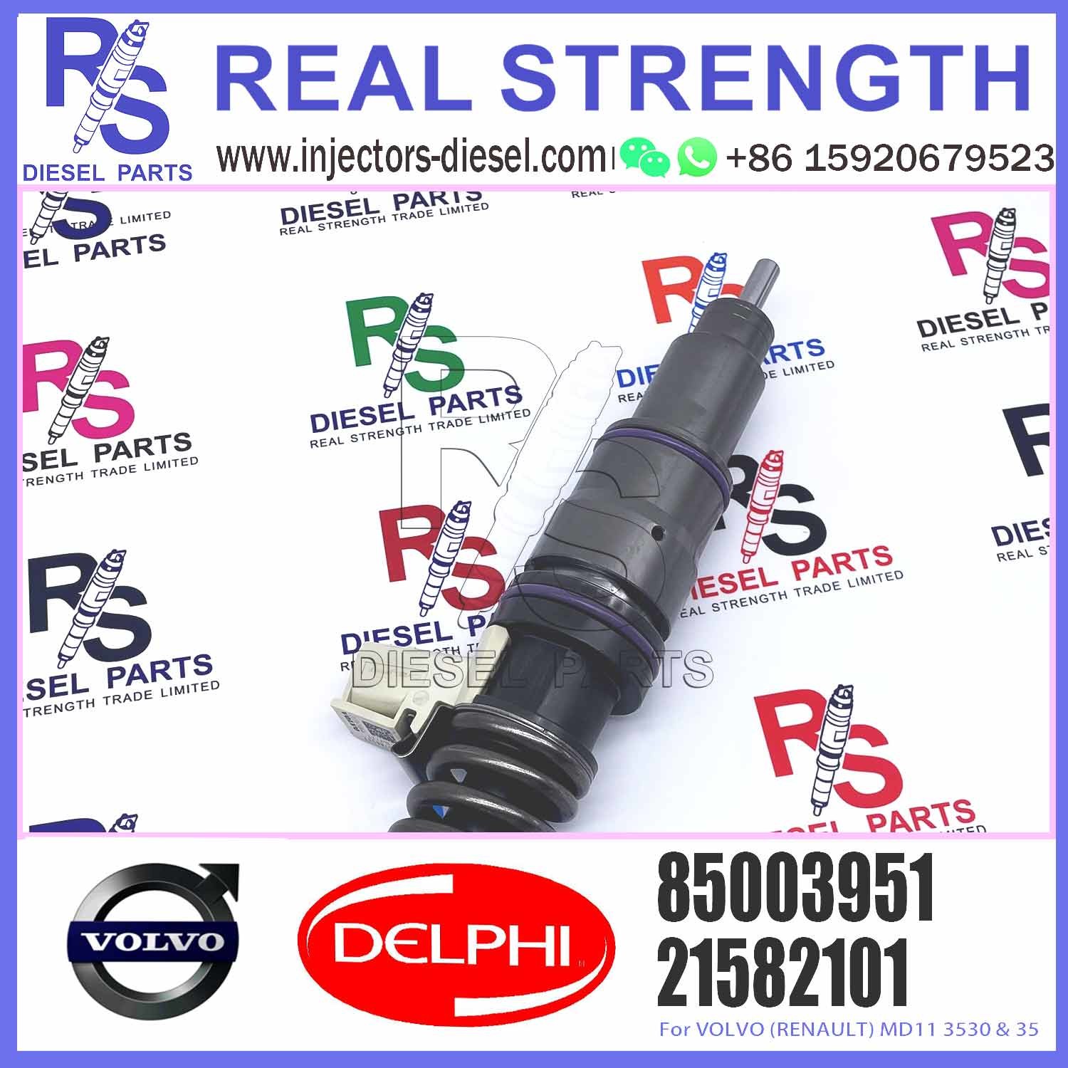 21451295 85013152, 85003656 New Diesel Fuel Injector For VOL-VO TRUCK MD13 US07 E3.3, 21451295 BEBE4F09001
