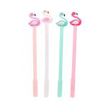 Silicone Head Flamingo Creative Gel Ink Pen 0.5mm Cute Neutral Pen For School