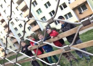 Wholesale AISI 316 Wire Rope Mesh Net , Flexible Stainless Steel Cable Mesh For Balcony from china suppliers