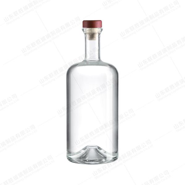Glass Base Material Customized 750ml 700ml 500ml Bottle for Gin Vodka Whiskey