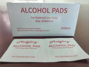 Wholesale 200 Pieces 75% Alcohol Cleaning Pads For Disinfectant Facial And Hand from china suppliers