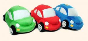 China Stuffed toys Clourful Car 10'' length, Red, green, blue, Plush toys,Toy Cars,Toy car, Gift on sale