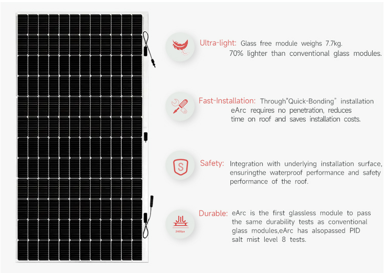 Light Weight Sunman Mono Solar Flexible Panel 300W 400W 430W 520W with MC4 Connector