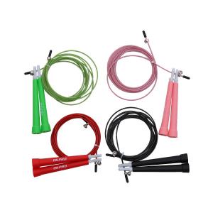 Wholesale Steel Wire 2.7mm Coated Fitness Skipping Rope , 18cm Handle Bearing Jump Rope from china suppliers