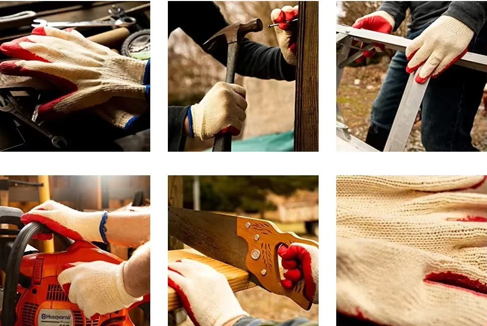Latex Foam Seamless Knitted Gloves are Wear-Resistant and Tear resistant