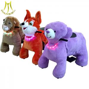 Wholesale Hansel stuffed animal on wheels for mall and animal toy electric ride with stuffed animal on wheels from china suppliers