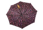 8K Fashion J Handle Wooden Stick Umbrella Personality Customized Logo