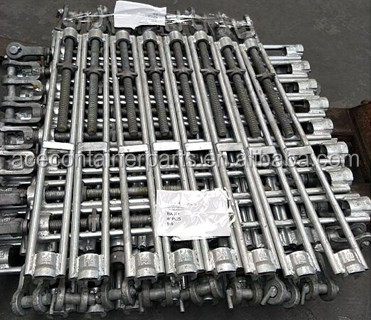 12.9-22.6KGS Hot Dip Galvanized DNV GL Certified Marine Container Lashing Equipment Lashing Turnbuckle with Hook