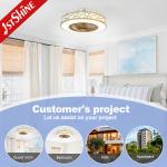 Low Ceiling 1stshine LED Ceiling Fan with Hidden Blades and Product Weight（kg） 4