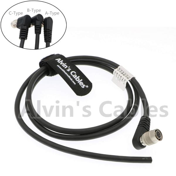 Quality Trigger Strobe PWS Camera Power Cable TIS GigE Camera Hirose 6 Pin Female Right Angle To Open End A Type for sale