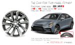 18x8 Grey Machined Wheel For Toyota Corolla 2019-2022 OEM Rim
