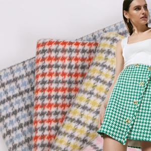 Wholesale 400gsm Scottish Plaid Tartan Tweed Fabric Poly Wool Suiting Fabric Abrasion Resistant from china suppliers
