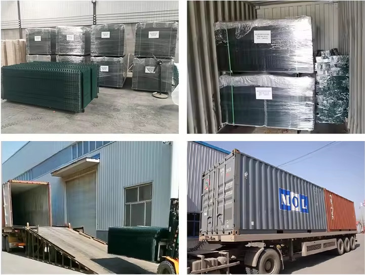Yellow V Mesh Security Fence Hot Dipped Galvanized Metal Fence Panels
