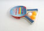 Table Tennis Set Wooden Paddles With Blister Packing , Professional Table Tennis