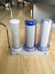Clear Housing Alkaline Ro Water Filter Triple Filtration Countertop PP Activated