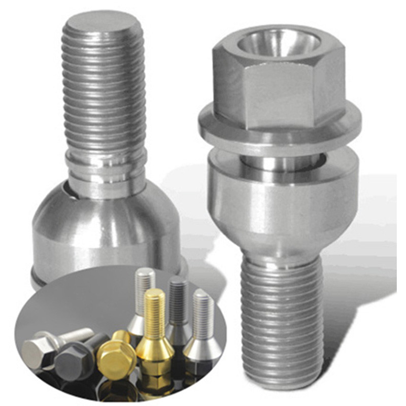 Washer Style 30 mm Wheel titanium lug bolts Grade 10.9 Wheel Stud For PORSCHE