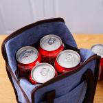 600D Polyester L18.5cm Insulated Lunch Cooler Bags