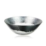 24cm Artistical Glass Plates And Bowls , Clear Charger Plates Elegant Classic